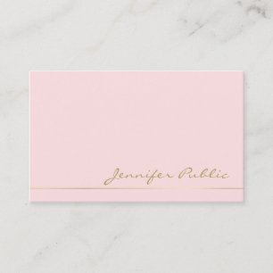 Trendy Modern Elegant Colours Pearl Finish Luxe Business Card