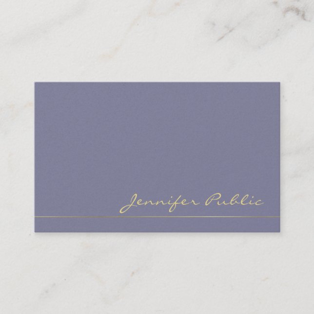 Trendy Modern Elegant Colours Pearl Finish Luxury Business Card (Front)