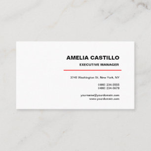 Trendy Modern Elegant Contemporary Minimalist Business Card