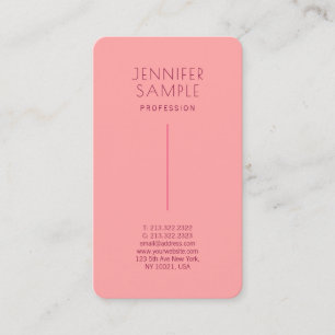 Trendy  Modern Elegant Premium Silk Rounded Business Card