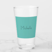 Trendy Modern Elegant Simple Blue White
