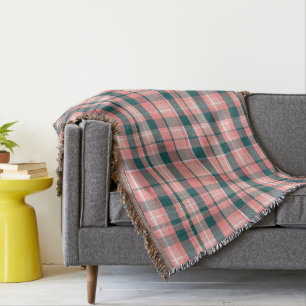 Trendy Modern Fall Colour Block Throw Blanket