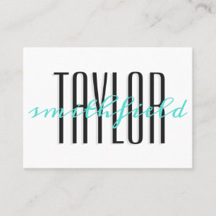 trendy modern fancy simple elegant business card