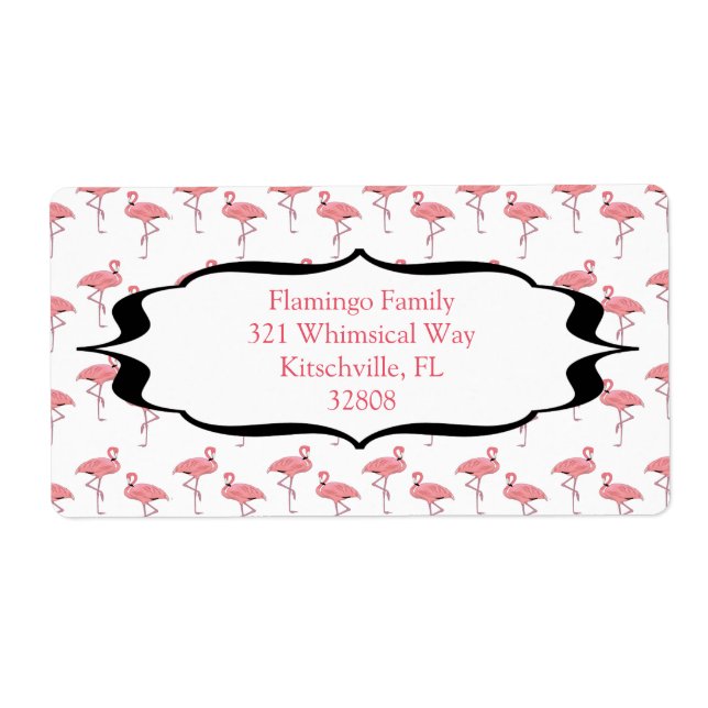 Trendy Modern Flamingo Pattern (Front)