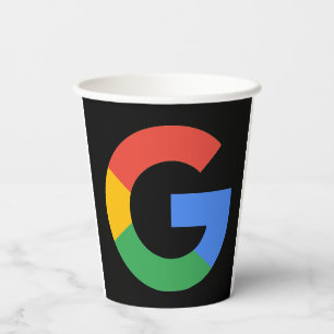 Trendy Modern Google Review QR Code Paper Cups