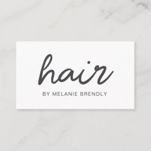 Trendy Modern Hair Stylist Business Card