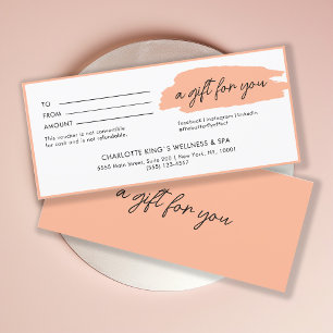 Trendy, modern, handwriting, coral business