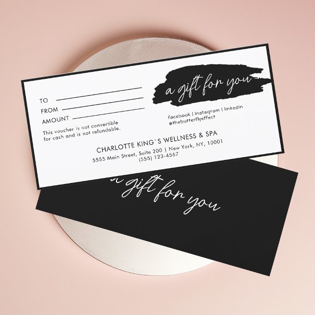 Trendy, modern, handwriting, white-black business  (Creator Uploaded)