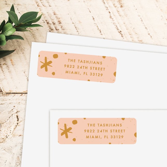 Trendy Modern Handwritten New Year Address Label (Creator Uploaded)