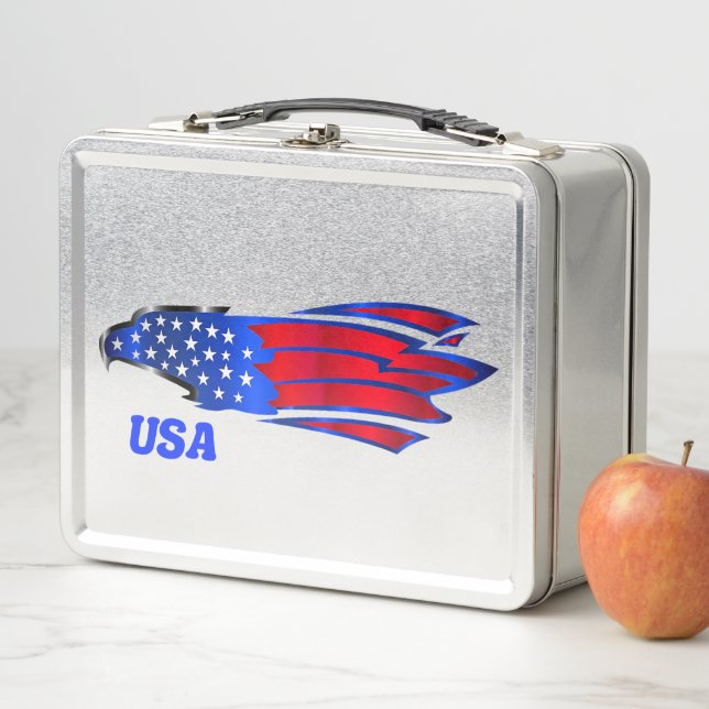 Trendy Modern Metal Lunch Box (In Situ)