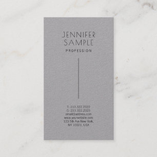 Trendy  Modern Minimal Elegant Premium Grey Business Card