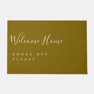 Trendy Modern Minimal Welcome Shoes Off Doormat