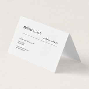 Trendy Modern Minimalist Business Card