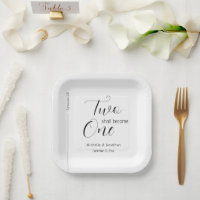 Trendy Modern Minimalist Christian Wedding