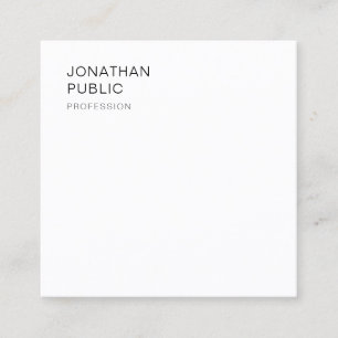 Trendy Modern Minimalist Design Template Elegant Square Business Card