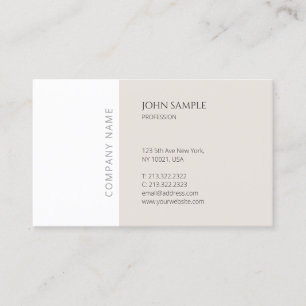 Trendy Modern Minimalist Professional Elegant Cool Business Card