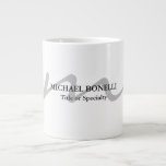 Trendy modern monogram initial professional  large coffee mug<br><div class="desc">You Can Easily Change the Details,  Types,  Colours,  Sizes,  Characters.</div>