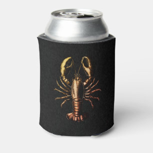 Trendy Modern Nautical vintage Lobster Can Cooler
