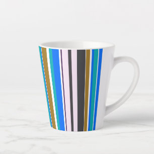 Trendy Modern New Stripes Latte Mug