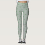 Trendy Modern Pastel Green Polka Dot Leggings<br><div class="desc">Trendy Modern Pastel Green Polka Dot Leggings are a part of our Spring 2022 collection of leggings,  designed to inspire and invoke nature to create a stunning runway look for any budget.</div>