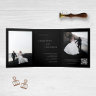 Trendy Modern Photo Black Wedding