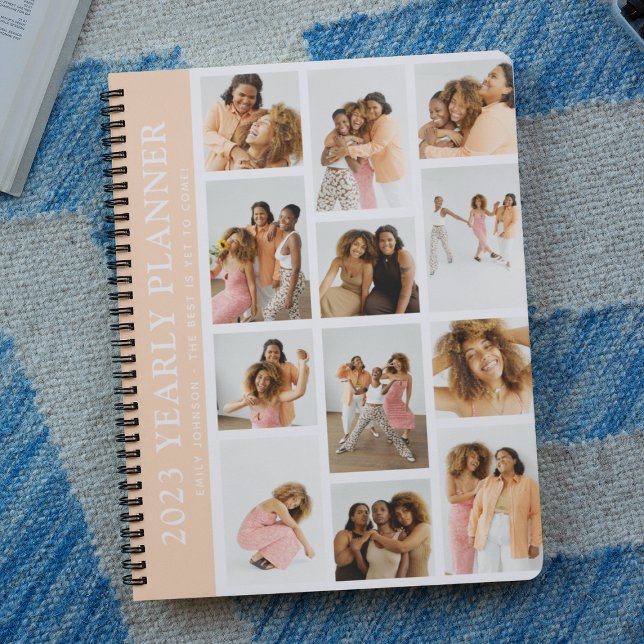 Trendy Modern Photo Grid Custom Yearly Planner (Creator Uploaded)