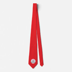 Trendy Modern Promotional Customisable Vivid Red Tie
