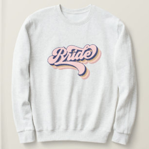 Trendy, Modern, Retro, Bride Sweatshirt
