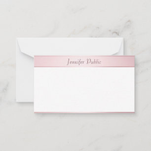 Trendy Modern Rose Gold Script Elegant Template