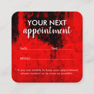 Trendy Modern Salon Appointment Reminder Card