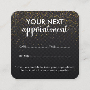 Trendy Modern Salon Appointment Reminder Card