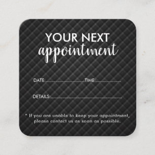 Trendy Modern Salon Appointment Reminder Card