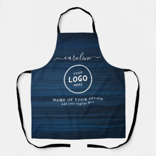Trendy Modern Salon Logo Apron