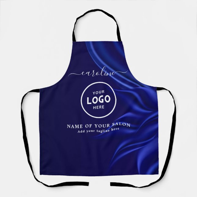  Trendy Modern Salon Logo Apron (Front)