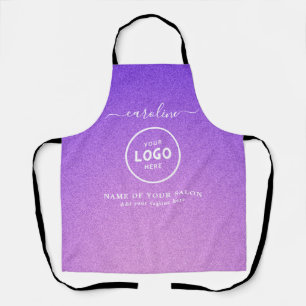 Trendy Modern Salon Logo Apron