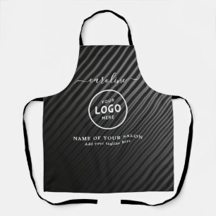 Trendy Modern Salon Logo Apron