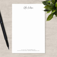 Trendy Modern Script Minimalist Personalised
