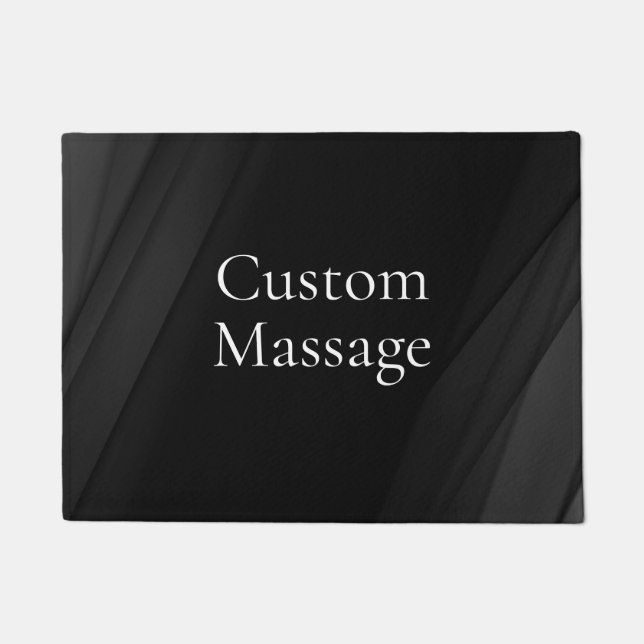 Trendy Modern Simple Custom Massage Doormat (Front)