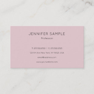 Trendy Modern Simple Design Template Elegant Cute Business Card