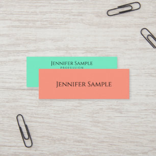 Trendy Modern Simple Elegant Professional Template Mini Business Card