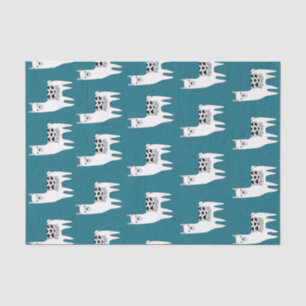 Trendy Modern Sketchy Llamas Tissue Paper