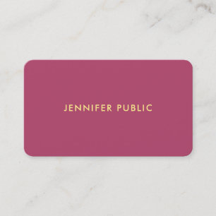 Trendy Modern Sophisticated Template Professional Business Card