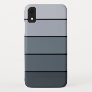 Trendy Modern Space Grey Stripes Case-Mate iPhone Case