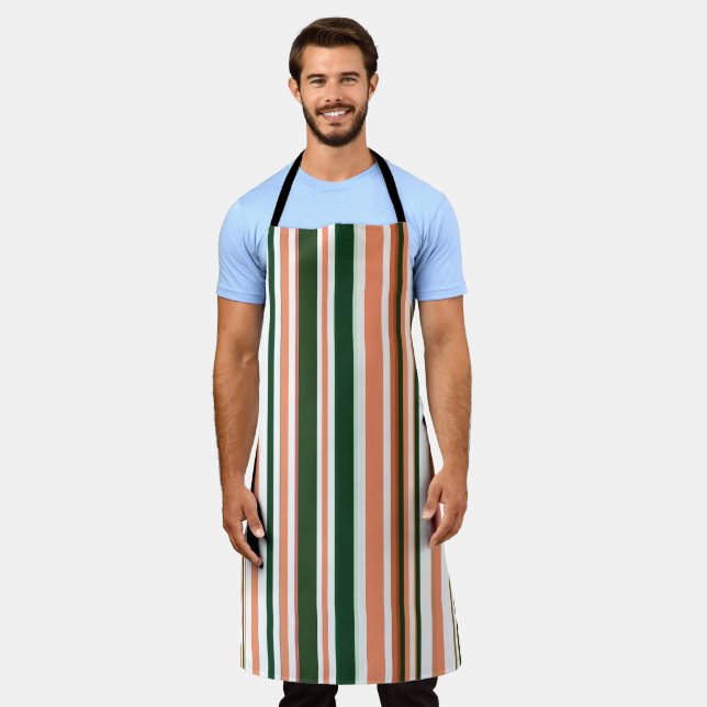 Trendy Modern Stripes Apron (Worn)