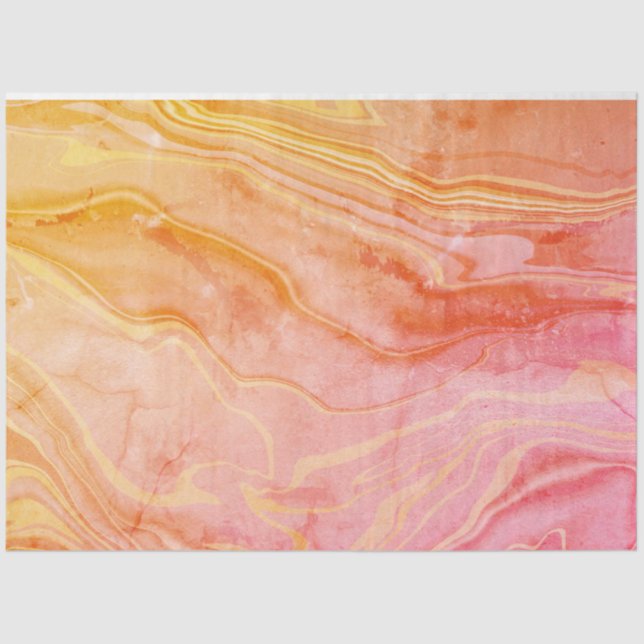 Trendy Modern Stylish Abstract Marble Tissue Paper (Front)
