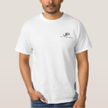 Trendy Modern Template Name Mens Monogrammed T-Shirt<br><div class="desc">Initial Letter Name Monogrammed Template Elegant Trendy Men's White Value T-Shirt.</div>