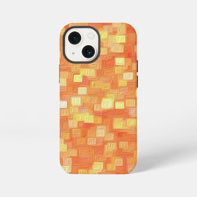 Trendy Modern Unique Abstract Pattern iPhone Case (Back)