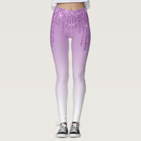 trendy monogram purple glittering