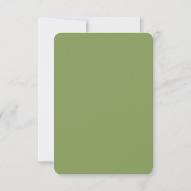 Trendy Moss Green Background Colour Customise this (Front)