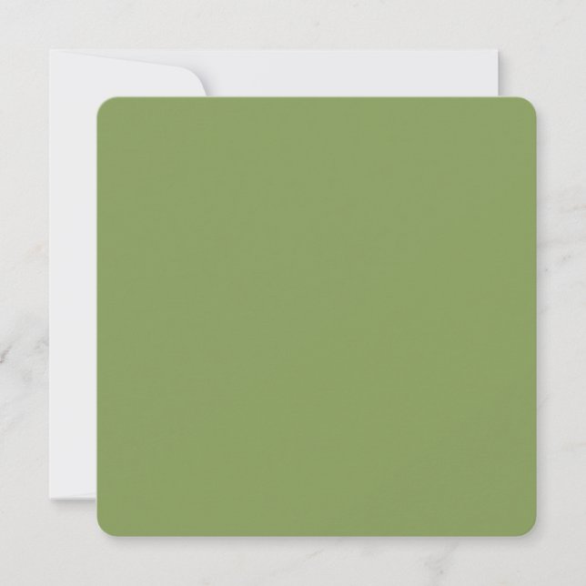 Trendy Moss Green Background Colour Customise this (Front)